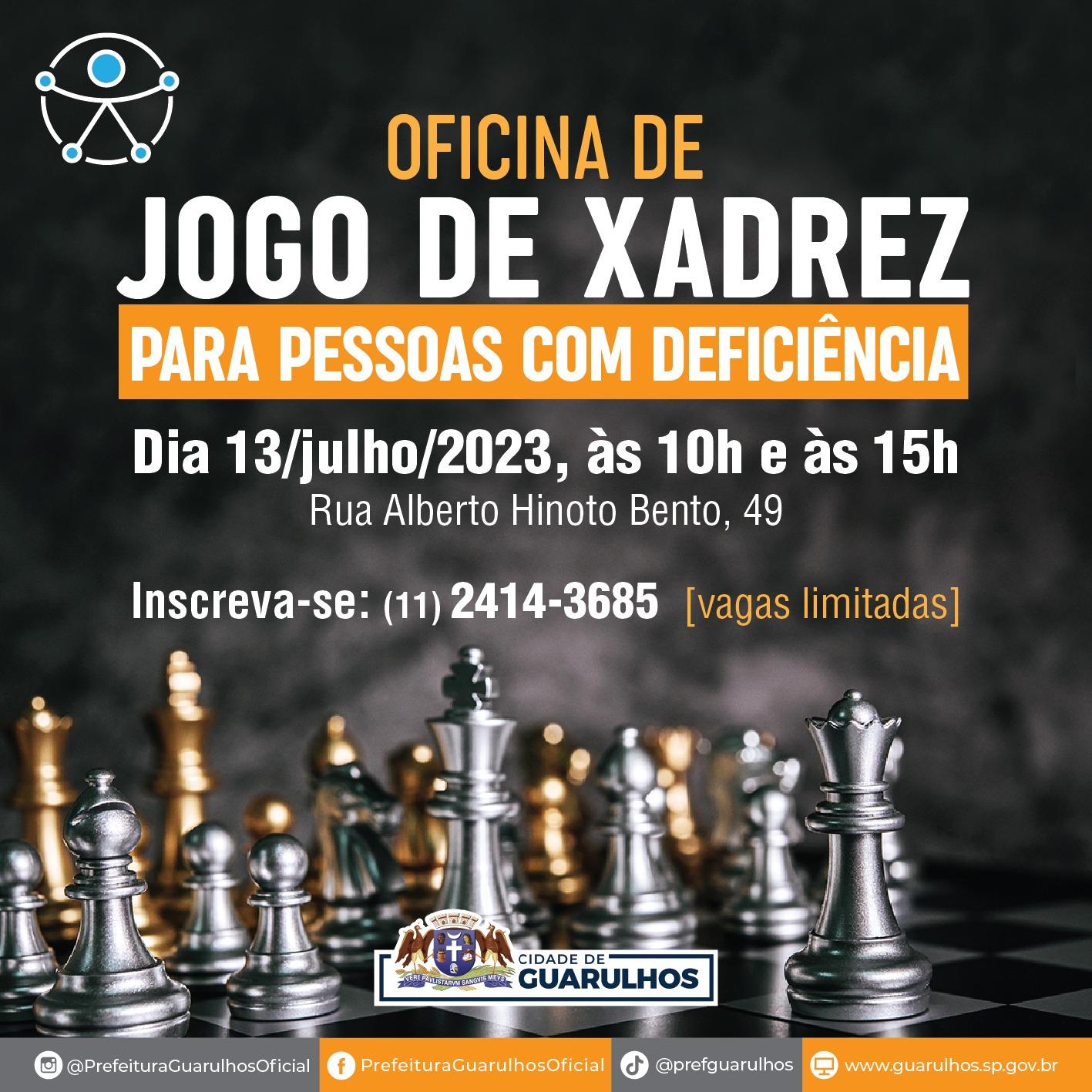 Santos oferece 30 vagas para aulas gratuitas de xadrez, Educação